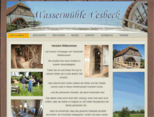 Tablet Screenshot of muehle.vesbeck.de